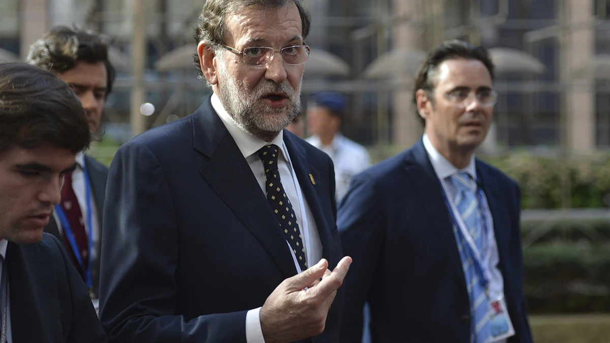 Mariano Rajoy, a su llegada a Bruselas