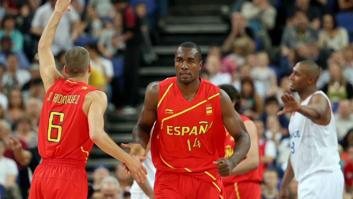 Ibaka, en un partido con España Ibaka, en un partido con España