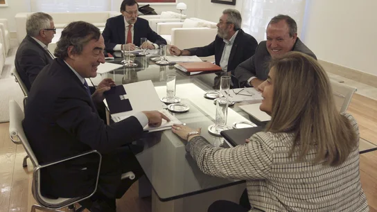 Mariano Rajoy se reúne con los agentes sociales Mariano Rajoy se reúne con los agentes sociales
