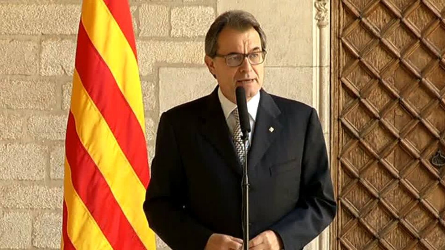 Artur Mas se dirige a los medios de comunicaci&oacute;n