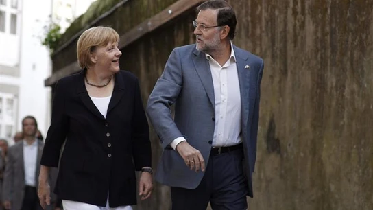 El presidente del Gobierno y la canciller alemana Angela Merkel El presidente del Gobierno y la canciller alemana Angela Merkel