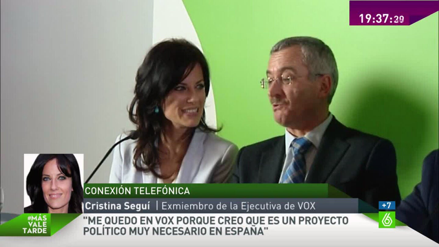 Cristina Segu&iacute;, en 'M&aacute;s Vale Tarde'