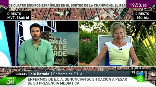 Lola Dorado, enferma de ELA Lola Dorado, enferma de ELA