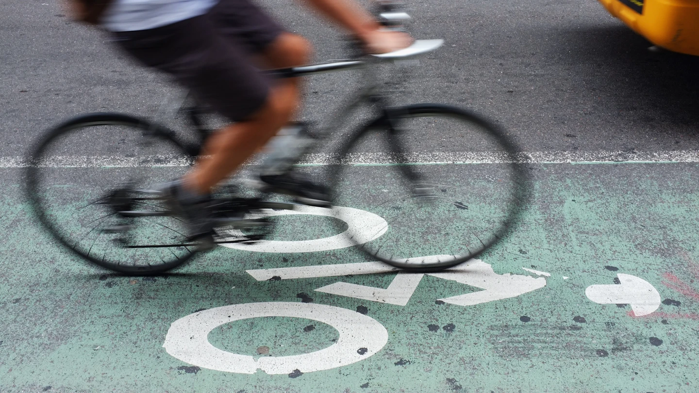 Un carril bici Un carril bici
