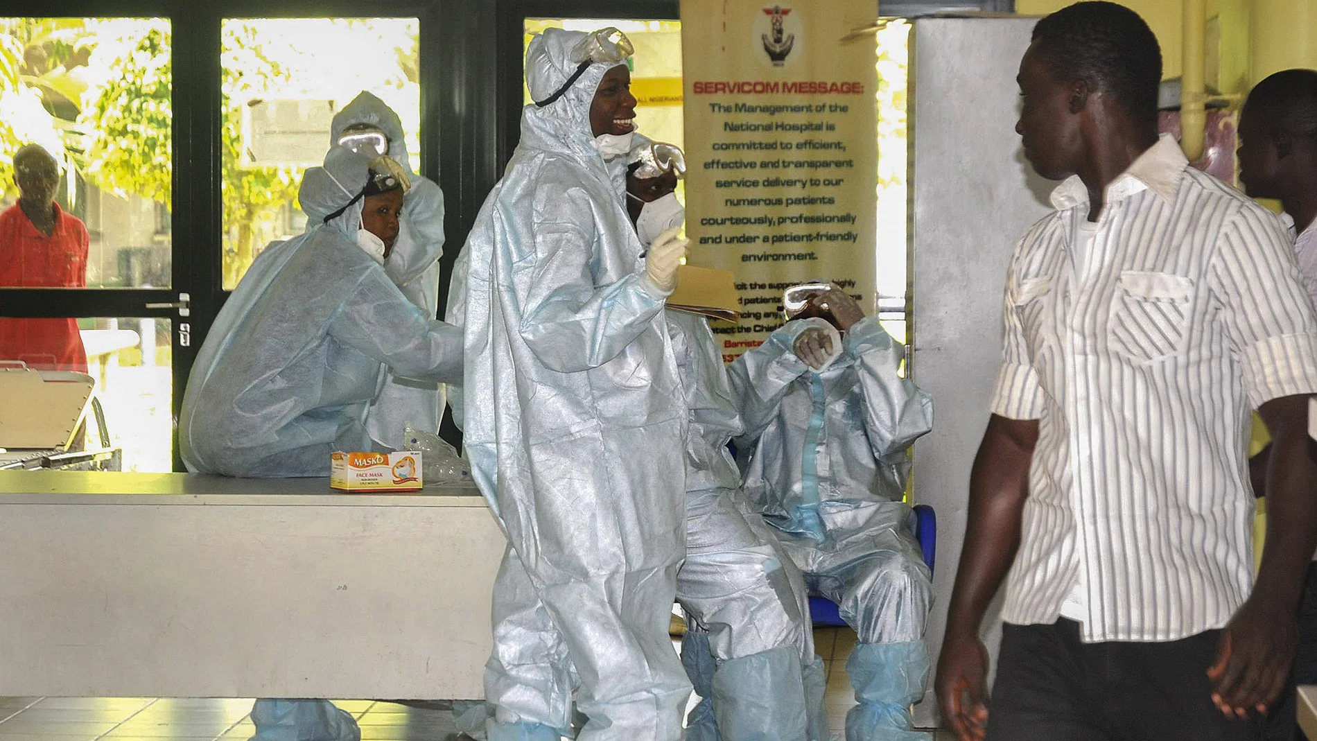 Trabajadores de la salud preparados para recibir cualquier emergencia de pacientes con ébola en Nigeria