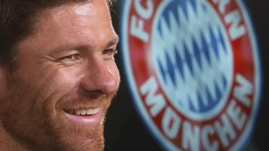 Xabi Alonso, durante su presentación con el Bayern Xabi Alonso, durante su presentación con el Bayern
