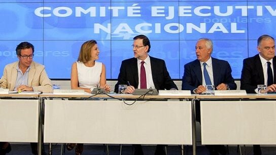 Reuni&oacute;n del comit&eacute; del PP en julio de 2014