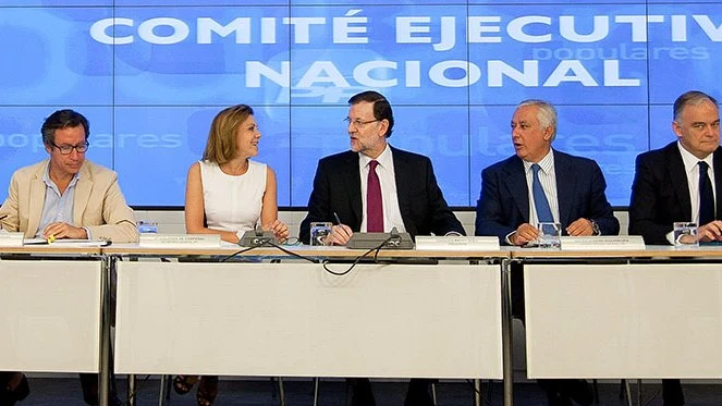 Reunión del comité del PP en julio de 2014