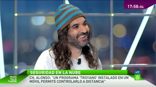 El 'hacker' Chema Alonso, en 'Más Vale Tarde' El 'hacker' Chema Alonso, en 'Más Vale Tarde'