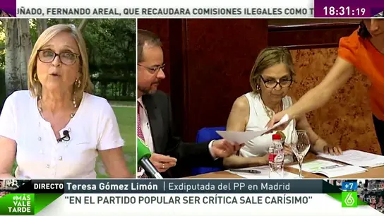Teresa Gómez-Limón habla con Más Vale Tarde Teresa Gómez-Limón habla con Más Vale Tarde