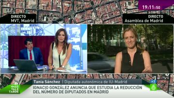 Tania Sánchez, en 'Más Vale Tarde'