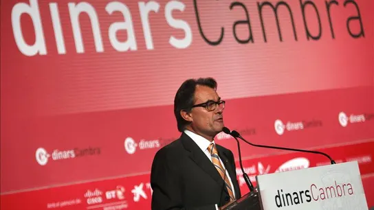 Artur Mas pronuncia un discurso en público Artur Mas pronuncia un discurso en público