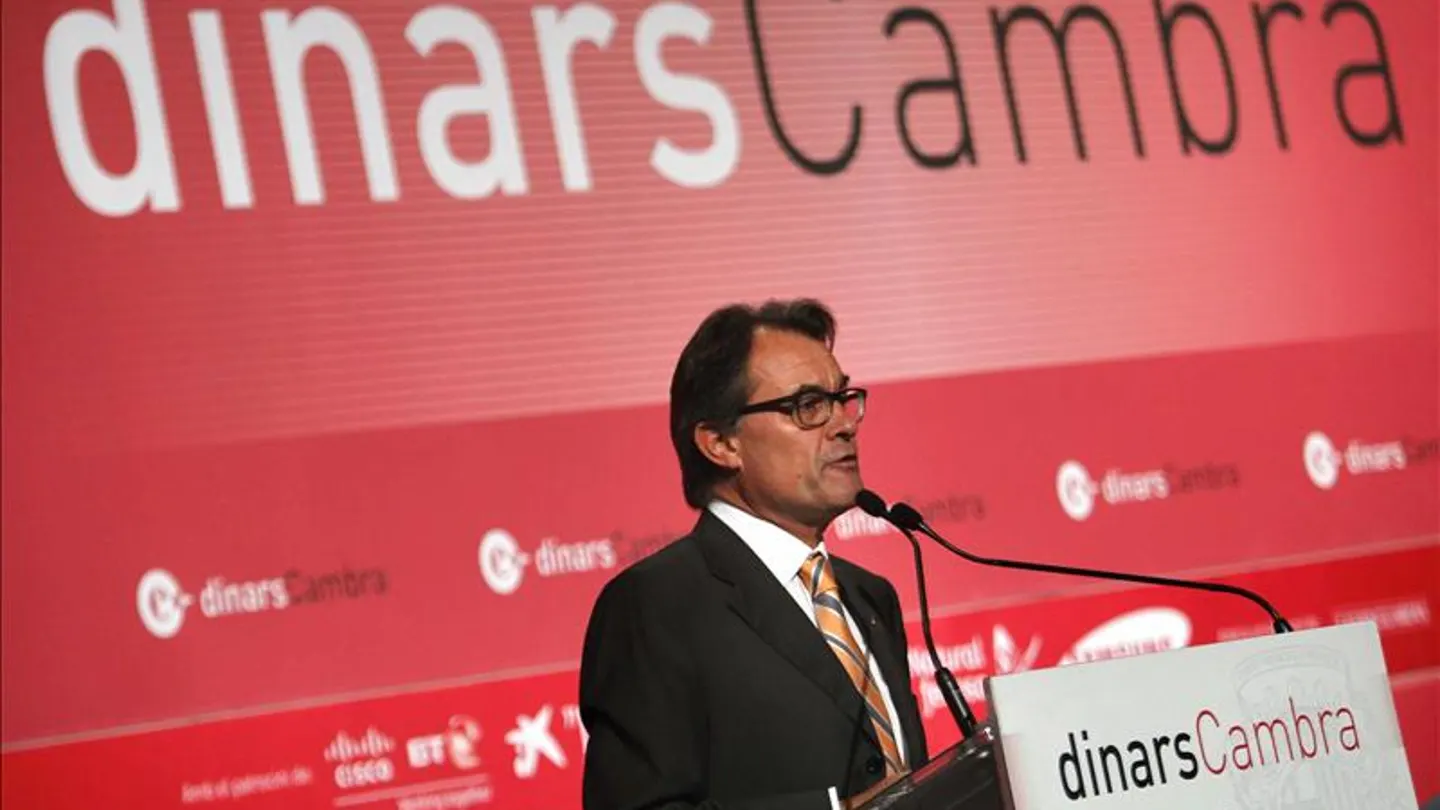 Artur Mas pronuncia un discurso en público Artur Mas pronuncia un discurso en público