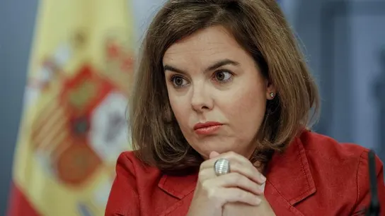 Soraya Sáenz de Santamaría en la rueda de prensa del Consejo de Ministros Soraya Sáenz de Santamaría en la rueda de prensa del Consejo de Ministros