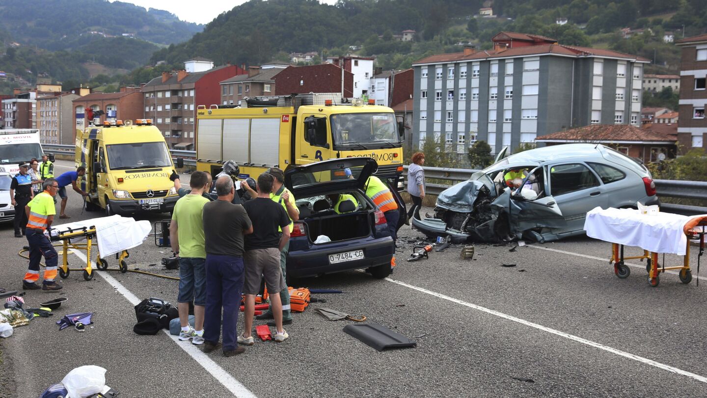 Accidente en el municipio asturiano de San Mart&iacute;n del Rey Aurelio