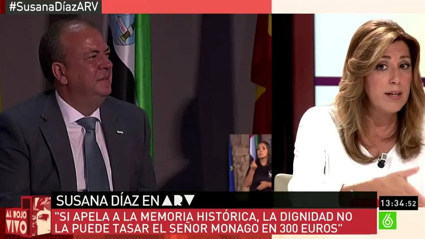 Susana Díaz valora la decisión de Monago Susana Díaz valora la decisión de Monago