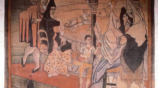 Imagen del telón pintado por Picasso Imagen del telón pintado por Picasso