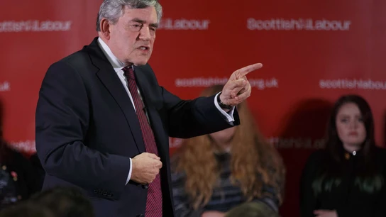 El ex primer ministro británico Gordon Brown El ex primer ministro británico Gordon Brown