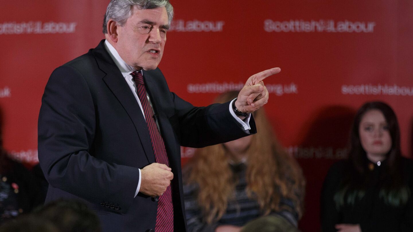 El ex primer ministro brit&aacute;nico Gordon Brown