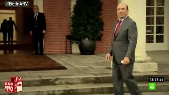 Emilio Botín entra a La Moncloa Emilio Botín entra a La Moncloa