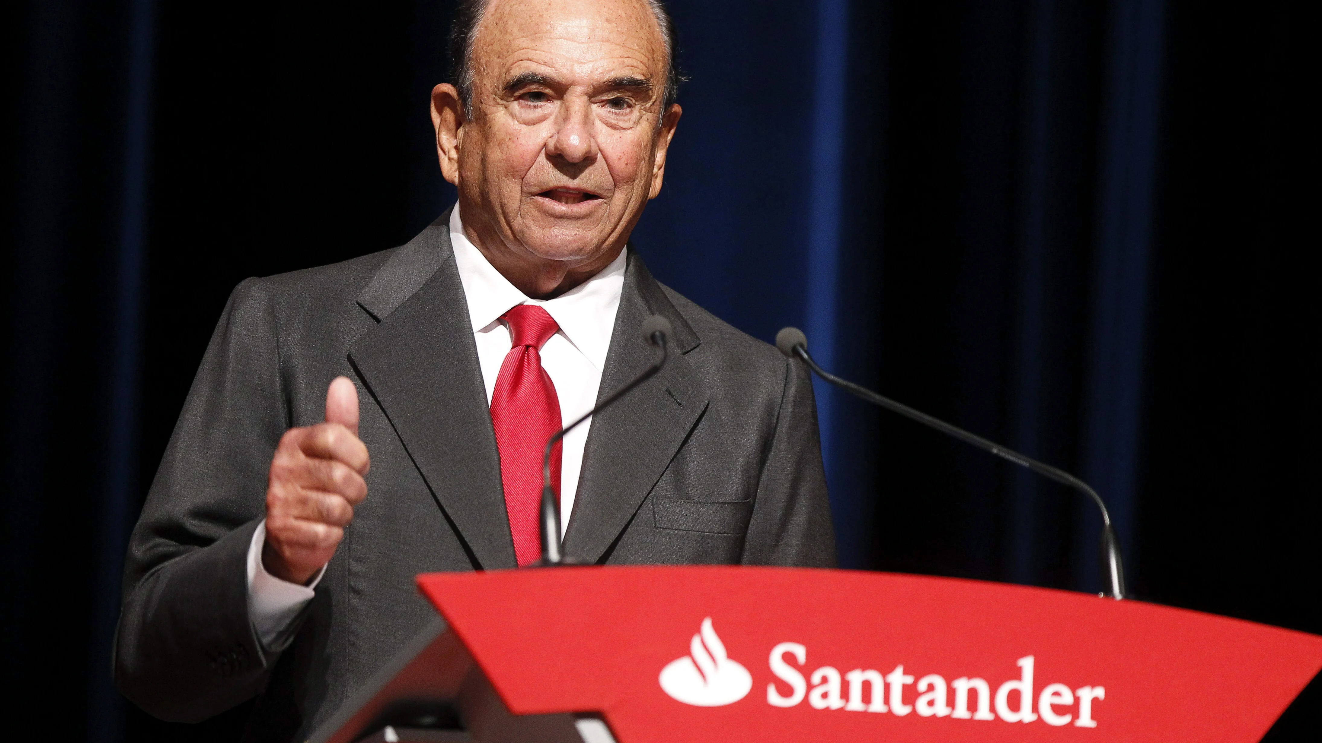 El presidente del Grupo Santander, Emilio Botín