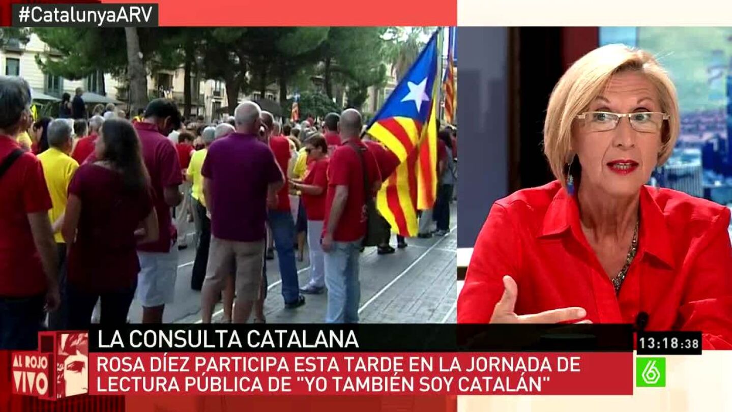 Rosa D&iacute;ez habla sobre Catalu&ntilde;a