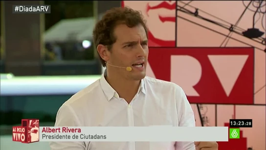 Albert Rivera, en 'Al Rojo Vivo' Albert Rivera, en 'Al Rojo Vivo'