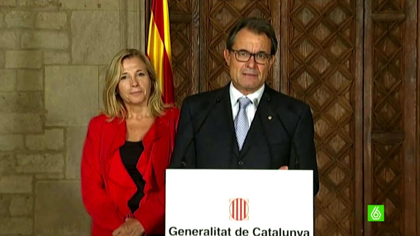 Artur Mas tras el acto de la Diada