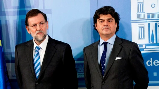 Mariano Rajoy junto a Jorge Moragas Mariano Rajoy junto a Jorge Moragas