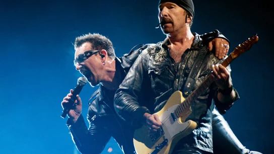 Bono y The Edge del grupo U2 Bono y The Edge del grupo U2