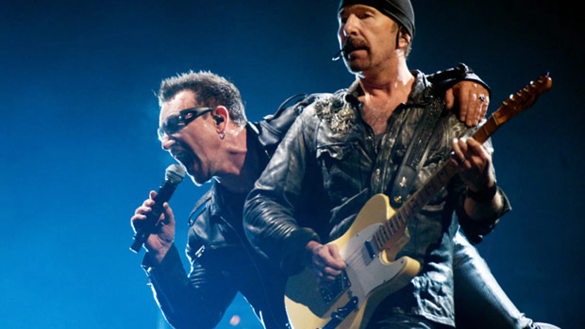 Bono y The Edge del grupo U2