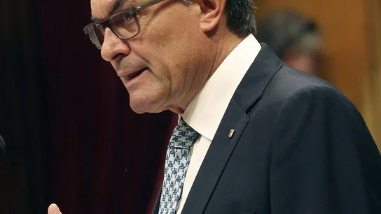 Artur Mas durante su intervención en el debate de política general Artur Mas durante su intervención en el debate de política general