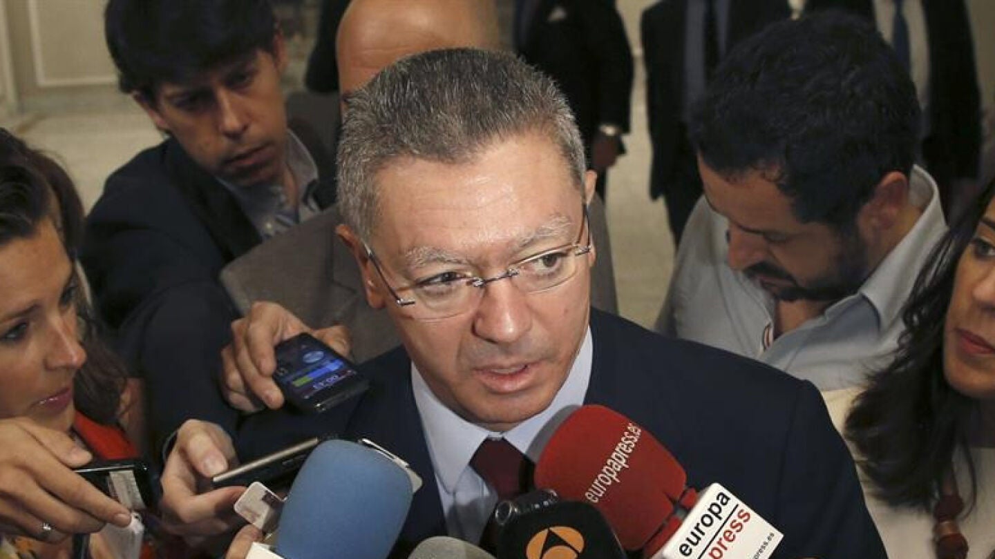 Alberto Ruiz-Gallard&oacute;n, ministro de Justicia