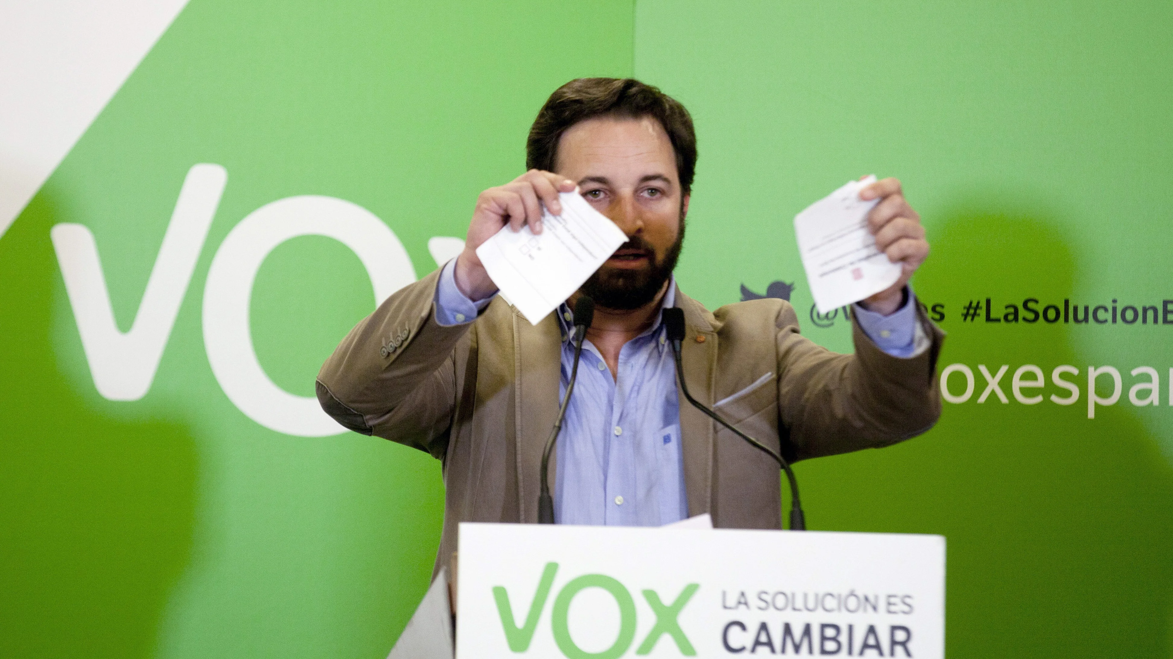 Santiago Abascal, presidente de Vox