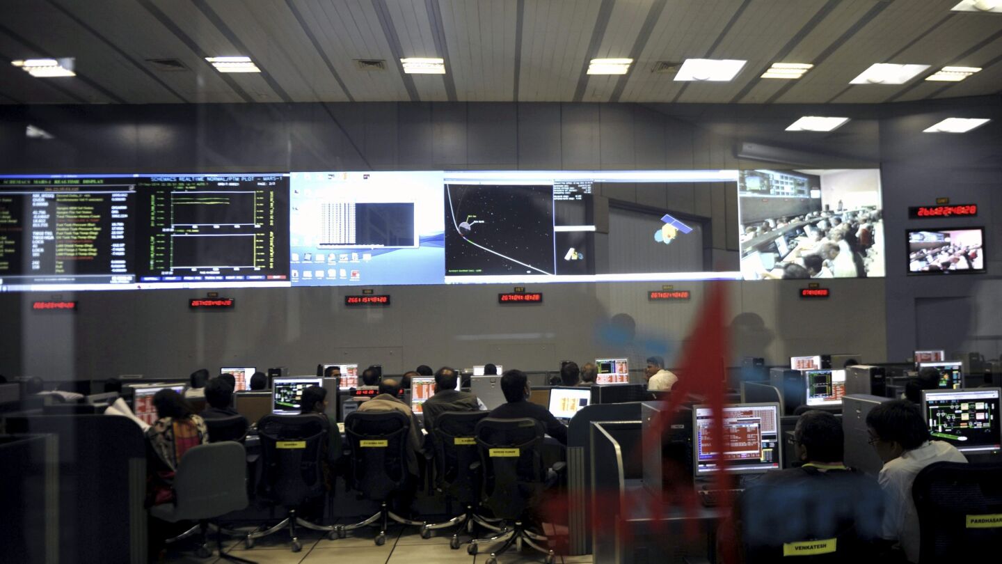 Cient&iacute;ficos de la Organizaci&oacute;n India de Investigaci&oacute;n Espacial
