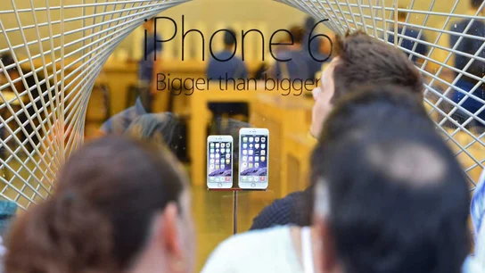 Los modelos de iPhone 6 en el escaparate Los modelos de iPhone 6 en el escaparate