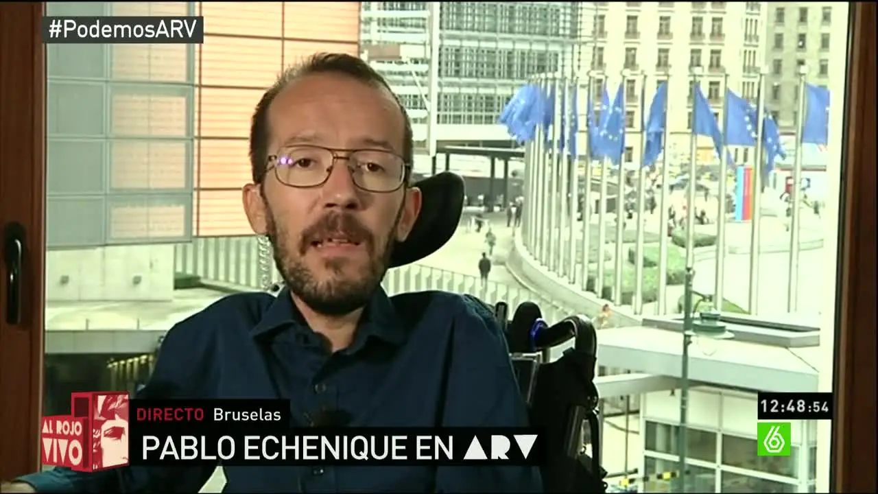Pablo Echenique en Al Rojo Vivo Pablo Echenique en Al Rojo Vivo