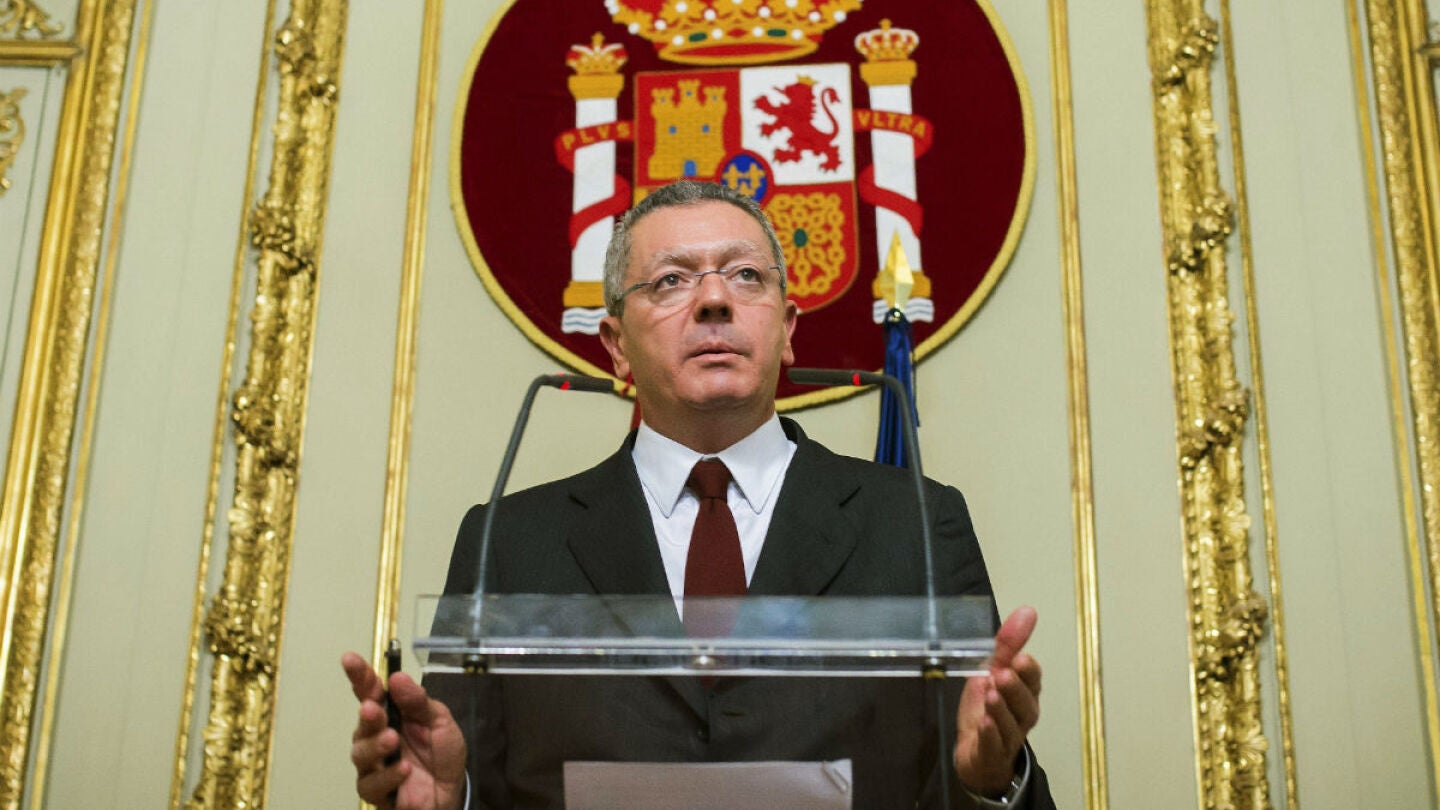 Alberto Ruiz-Gallard&oacute;n, exministro de Justicia