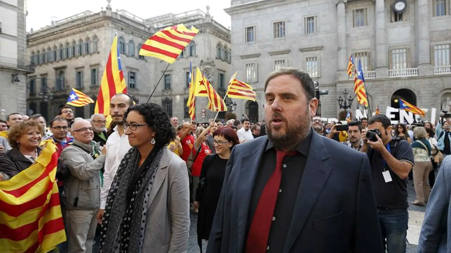Los líderes de ERC Oriol Junqueras y Marta Rovira, en una foto de archivo Los líderes de ERC Oriol Junqueras y Marta Rovira, en una foto de archivo