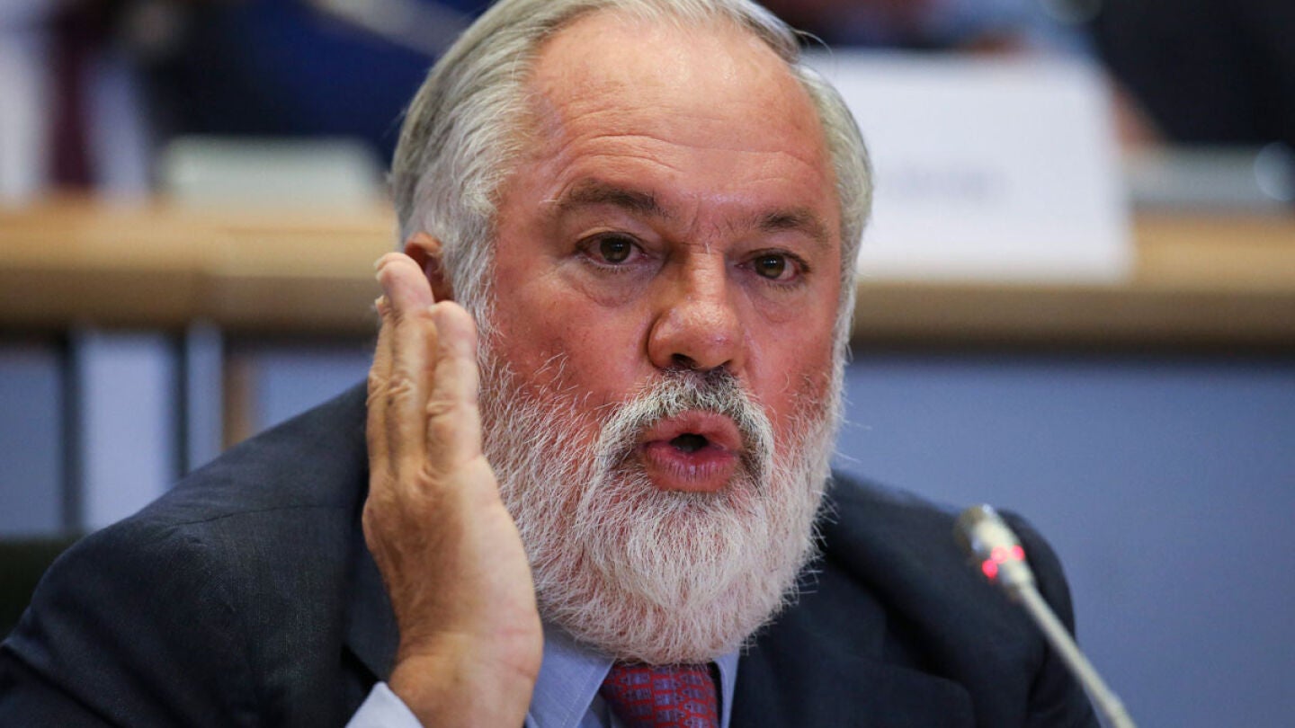 Miguel Arias Ca&ntilde;ete en la audiencia de idoniedad