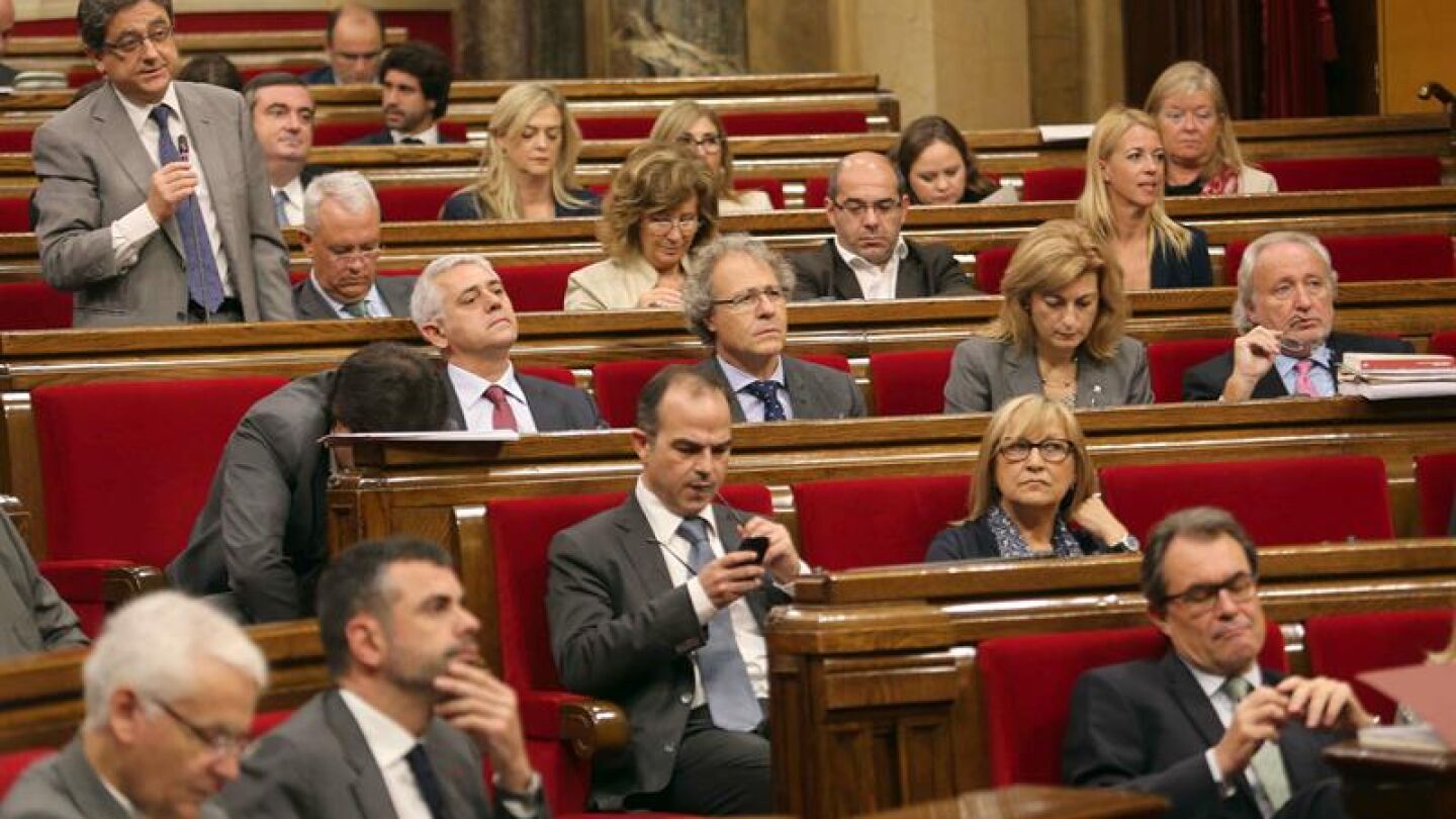 Diputados en el Parlament catal&aacute;n