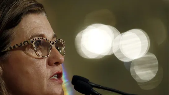 Mónica Oriol prununcia su discurso Mónica Oriol prununcia su discurso