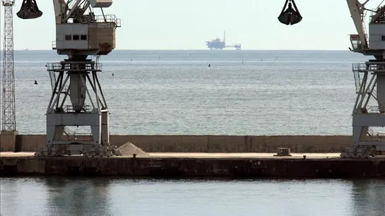 La plataforma de gas Castor. La plataforma de gas Castor
