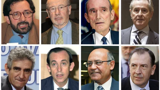 Combo de fotografías de archivo de algunos de los consejeros y directivos con tarjetas 'opacas' de Caja Madrid Combo de fotografías de archivo de algunos de los consejeros y directivos con tarjetas 'opacas' de Caja Madrid