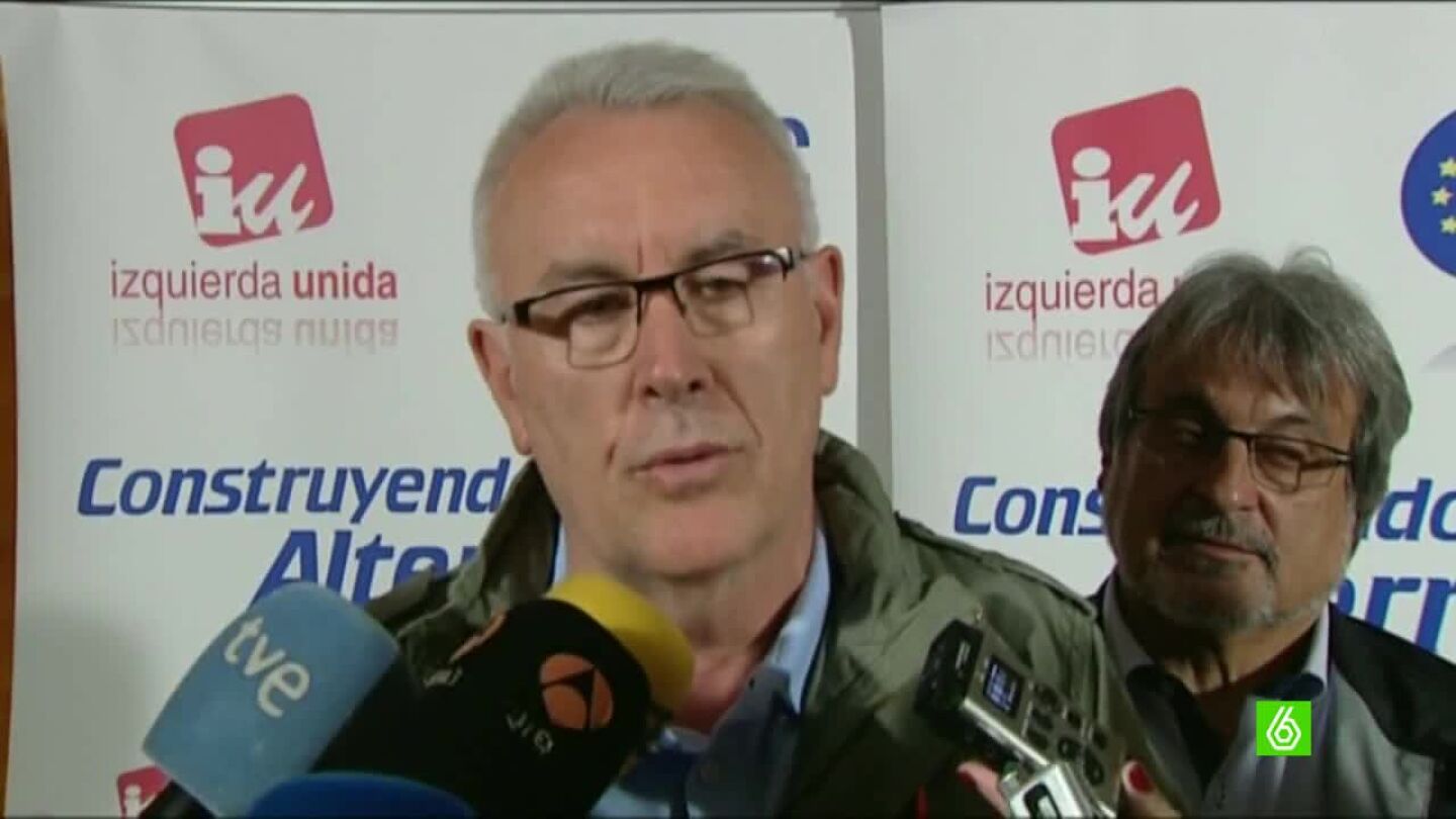 El coordinador federal de IU, Cayo Lara
