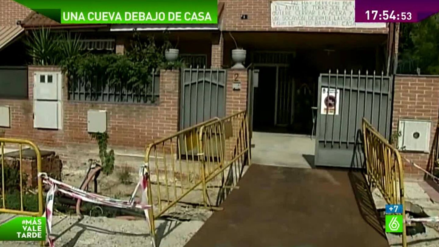 Casa que tiene debajo un socav&oacute;n
