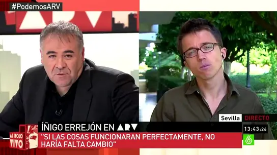 Íñigo Errejón en ARV Íñigo Errejón en ARV
