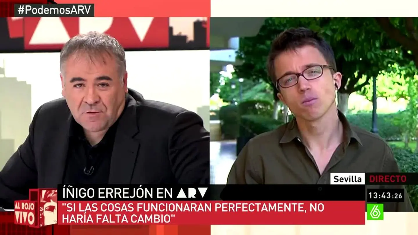Íñigo Errejón en ARV Íñigo Errejón en ARV