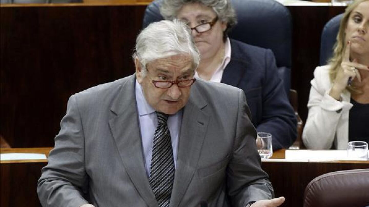 Javier Rodr&iacute;guez en la Asamblea de Madrid