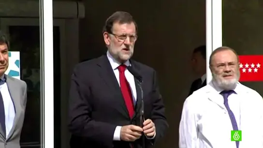 Mariano Rajoy habla con los medios de comunicación Mariano Rajoy habla con los medios de comunicación